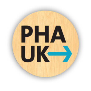 Wooden pin badge