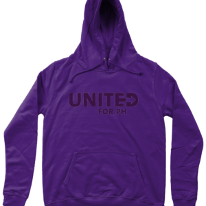UNITED FOR PH cotton hooded jumper - FEMALE sizing, with darker print