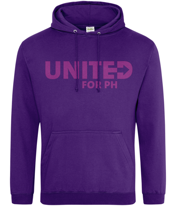 UNITED FOR PH cotton hooded jumper - male sizing, with lighter print